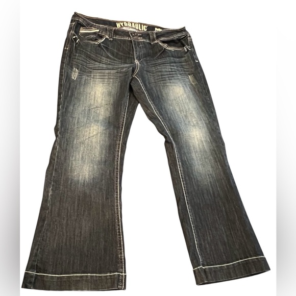Hydraulic Bailey Slim Bootcut Jeans Womens 18 Short 38x28.5” EUC - Picture 1 of 8